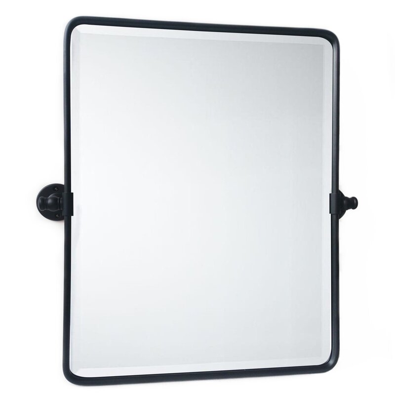 Woodvale Rectangle Metal Wall Mirror