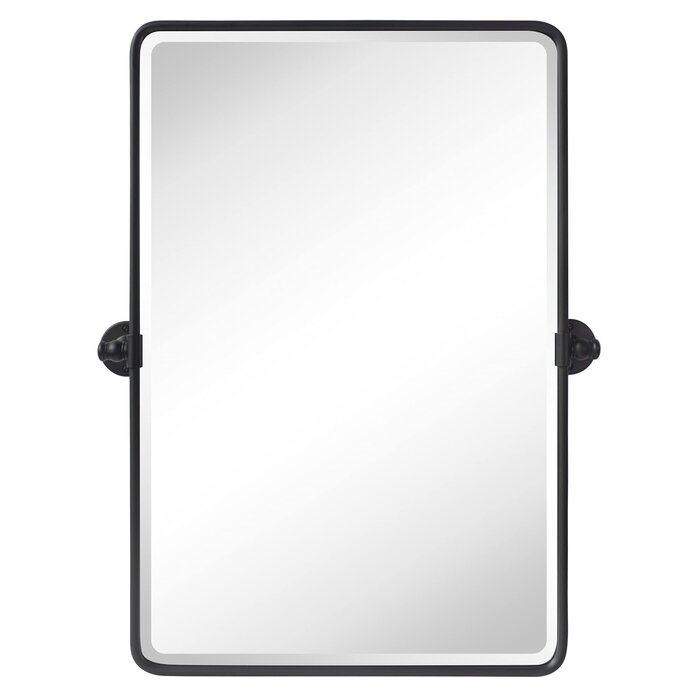 Woodvale Rectangle Metal Wall Mirror