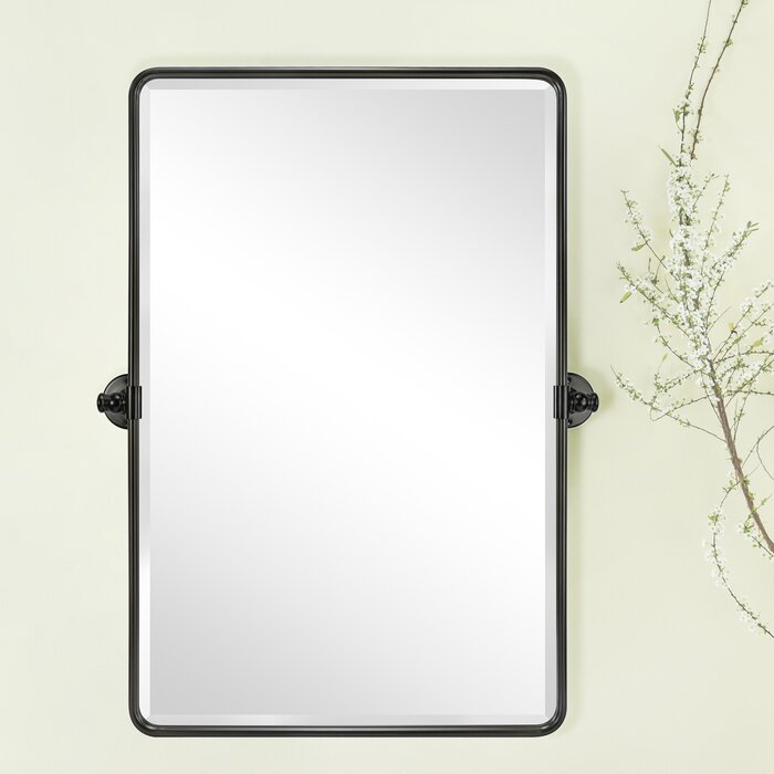 Woodvale Rectangle Metal Wall Mirror