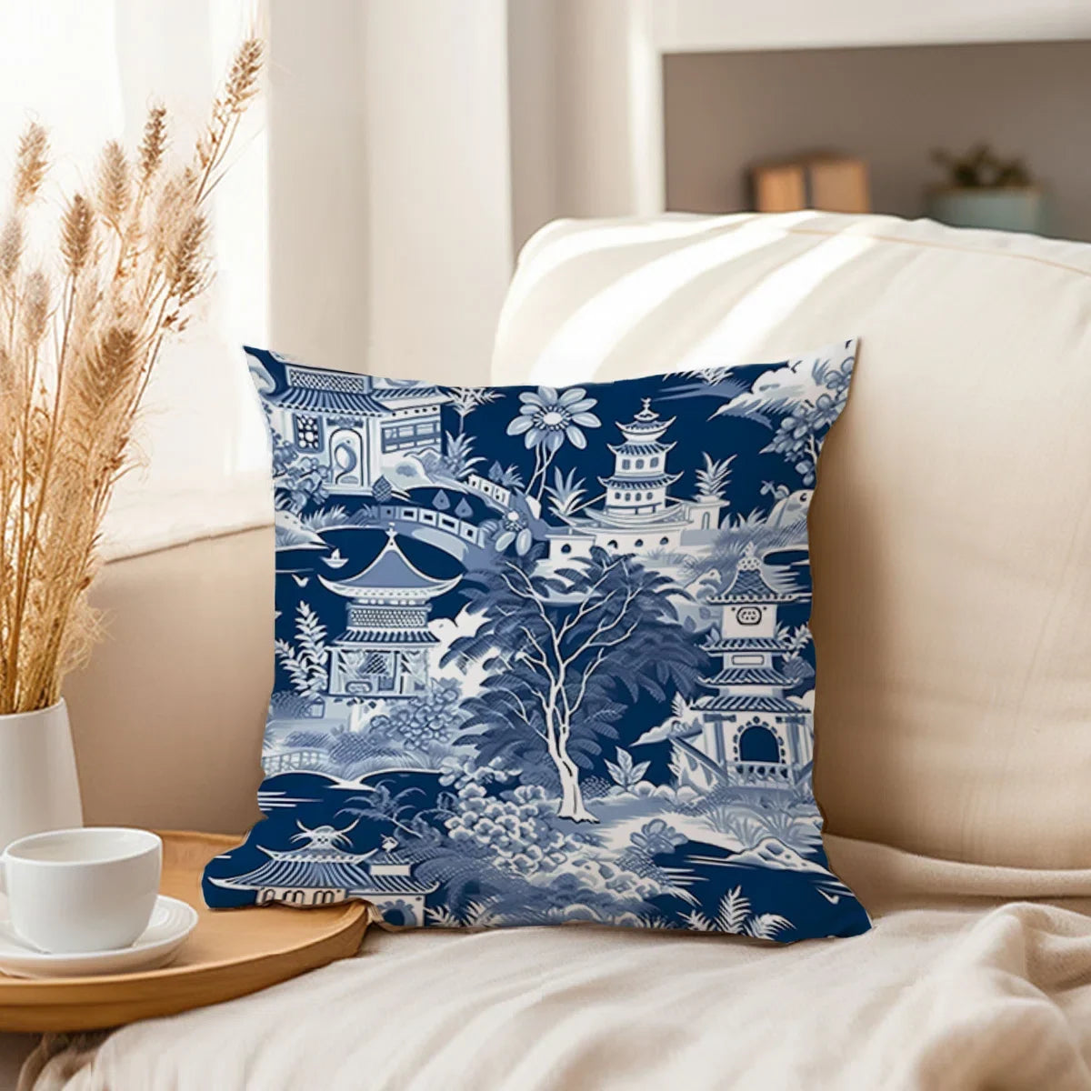 World and Countries Asian Style Chinoiserie Pattern I