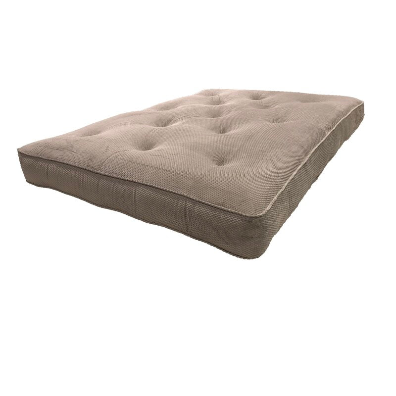 Gray Zachary Full Fiber Foam Pad Futon Mattress Futon Mattress