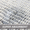 Zager Microfiber Soft Chenille Bath Rug with Non-Slip Backing