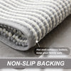 Zager Microfiber Soft Chenille Bath Rug with Non-Slip Backing
