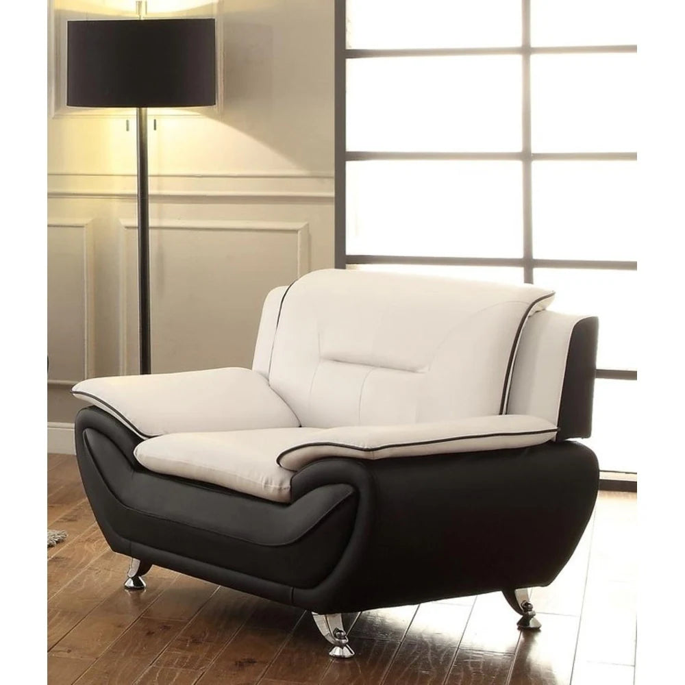 Zebra Club Chair - Black/Beige