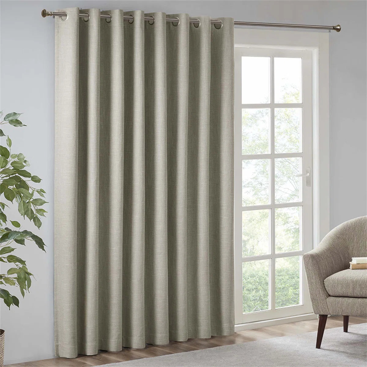 Zhoey Polyester Blackout Curtain Single Panel