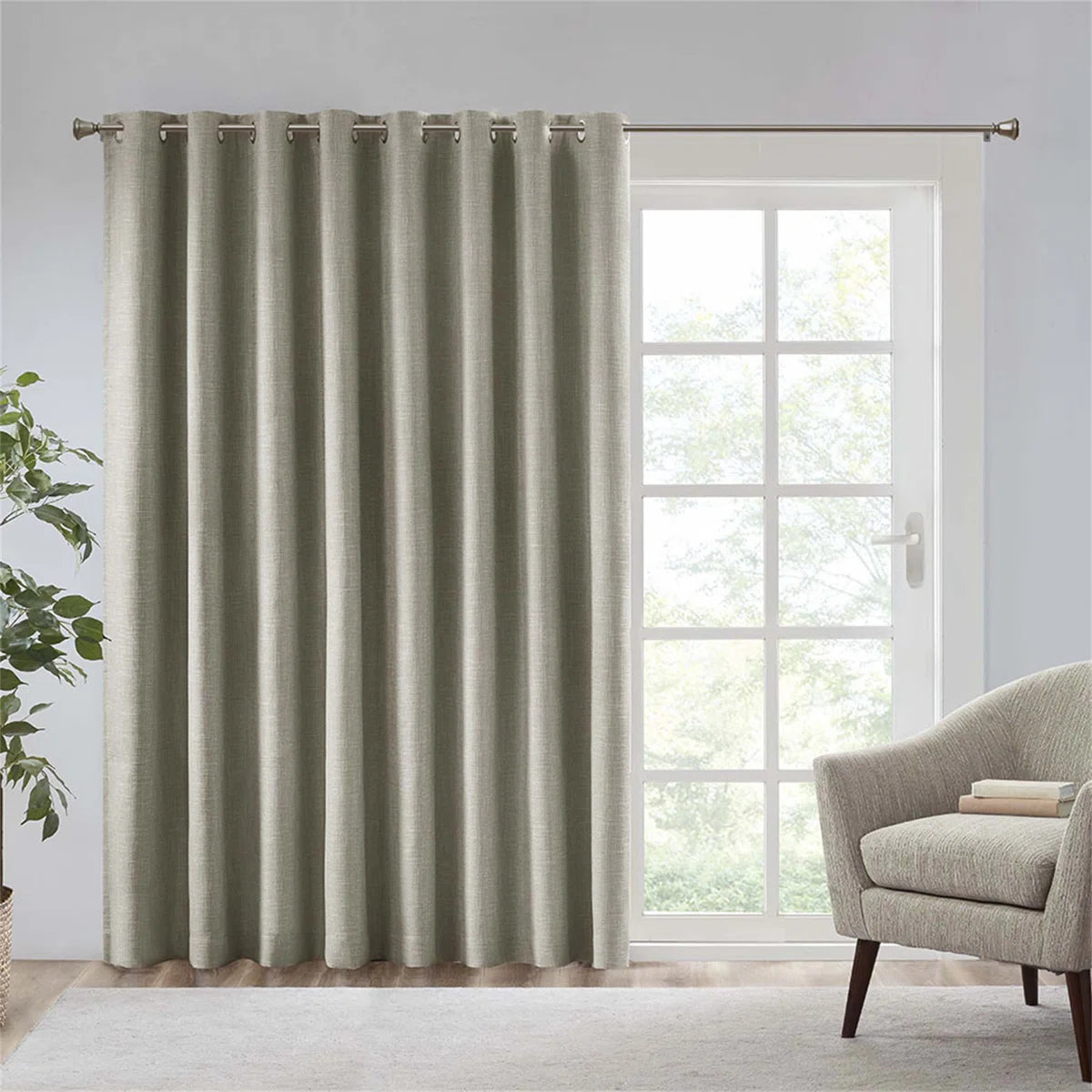 Zhoey Polyester Blackout Curtain Single Panel