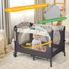 Baby Bedside Sleeper Portable 4-in-1 Rolling w/Mattress