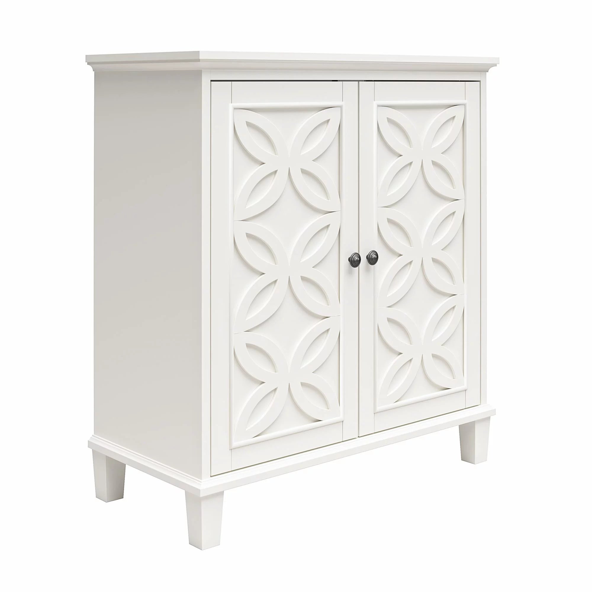 Branwen Double Door Accent Cabinet, White