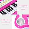 37 Keys Kids Piano Electronic Keyboard Musical Piano Toy with Microphone & Stool
