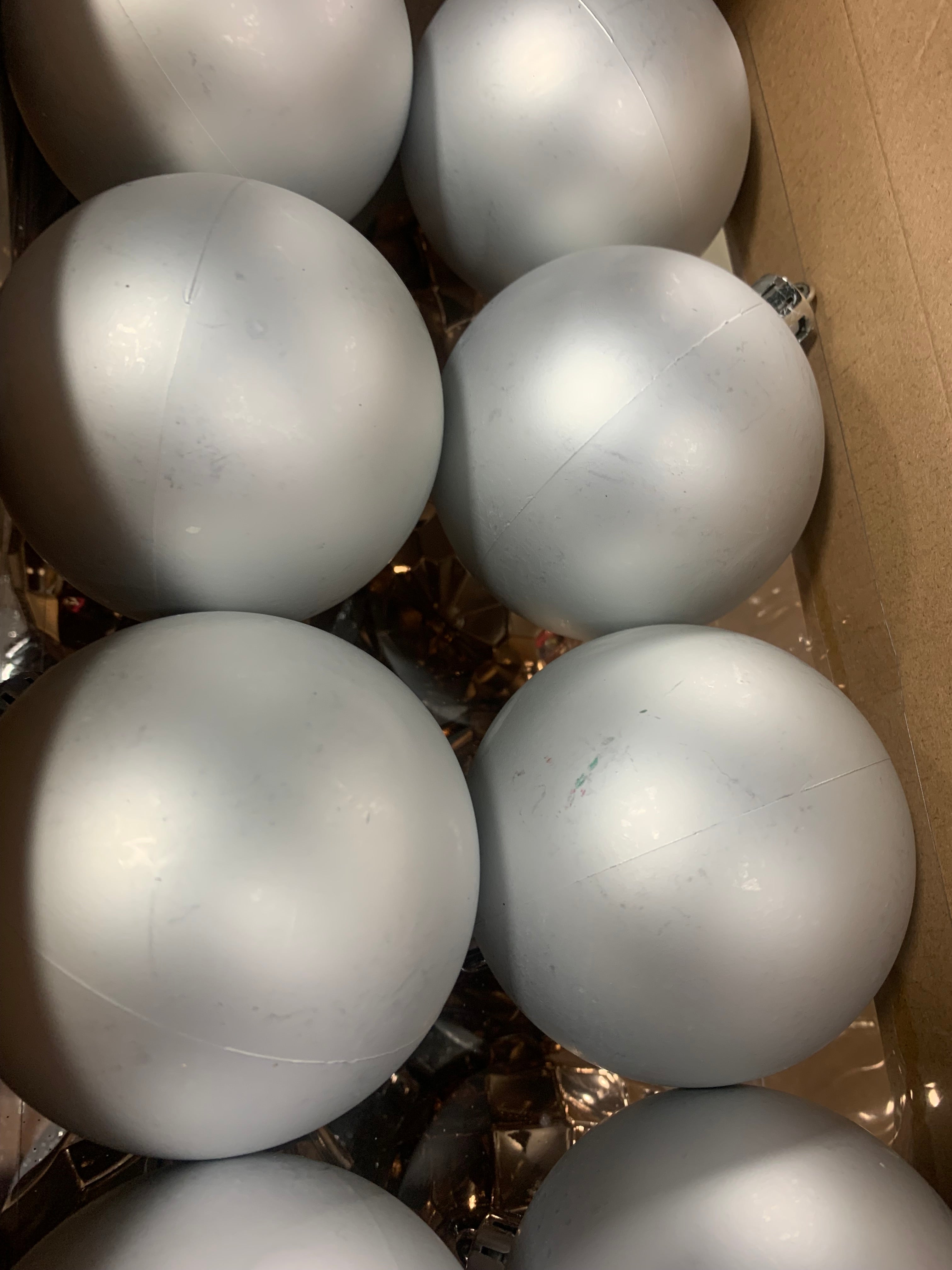 Silver 40 Piece Christmas Tree Ornament Set Ball (no further discounts)