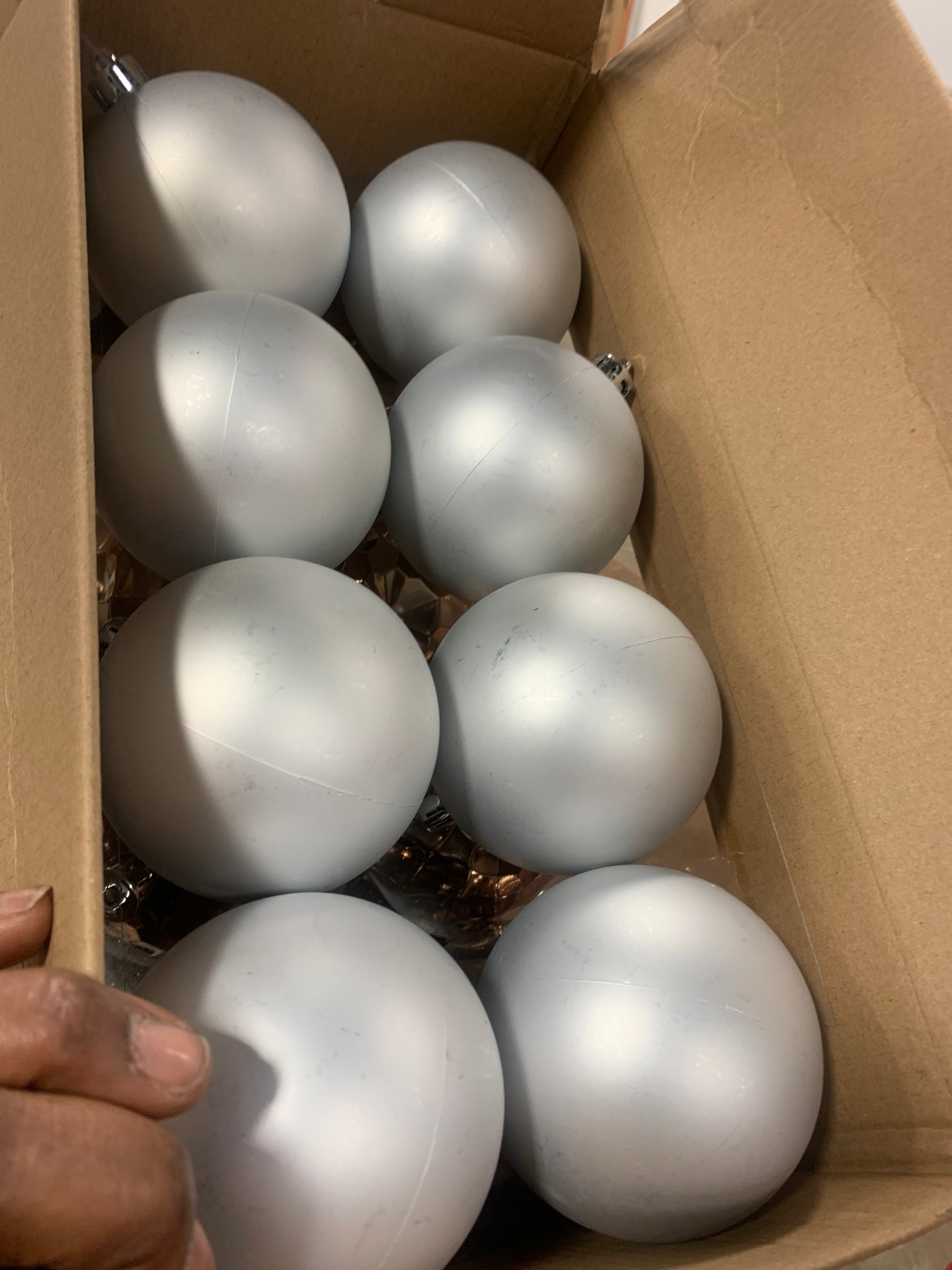 Silver 40 Piece Christmas Tree Ornament Set Ball (no further discounts)