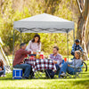 Patio Outdoor Pop-up Canopy Tent UPF 50+ Portable Sun Shelter White