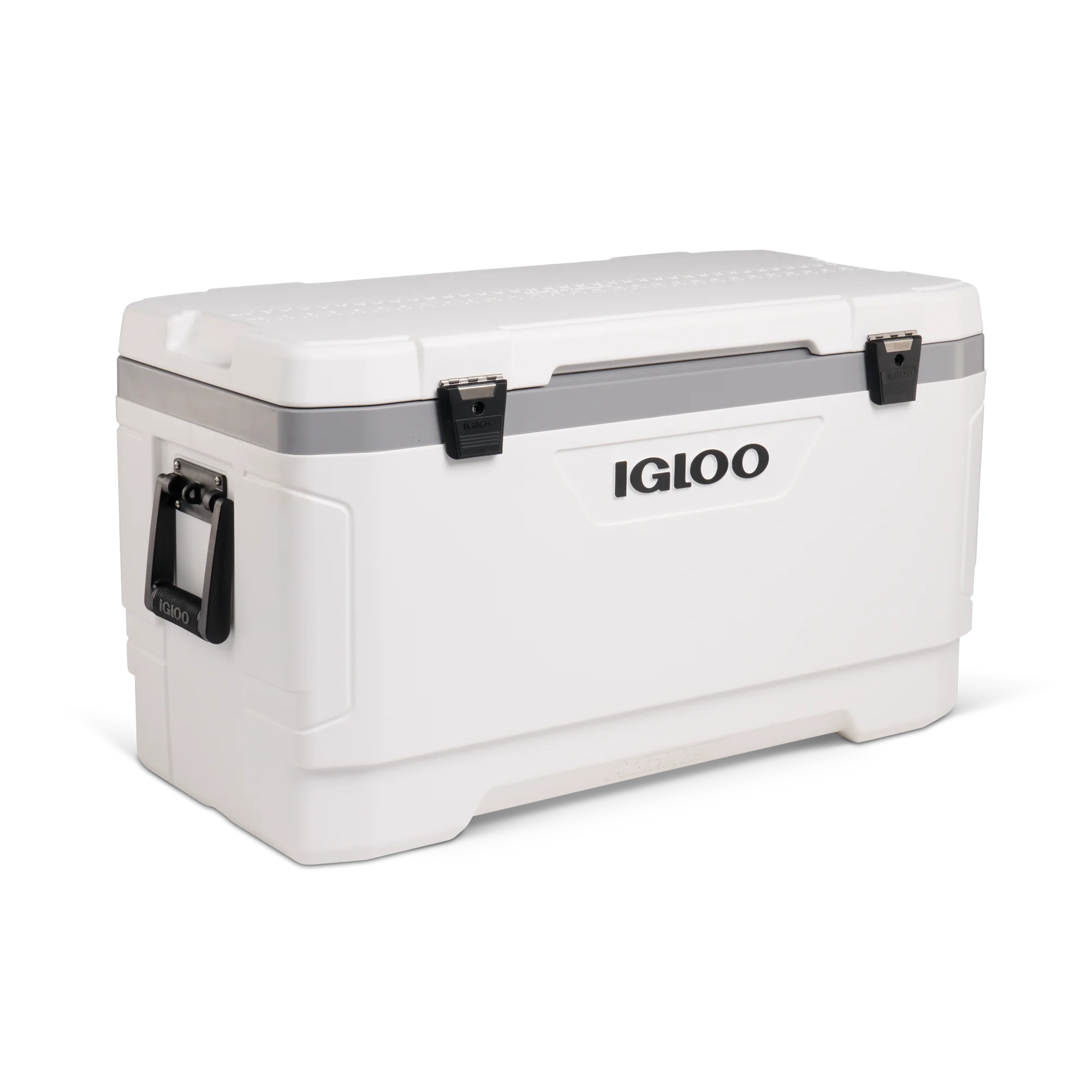 Latitude Marine Ultra Hard-Sided Cooler, White and Moonscape Gray