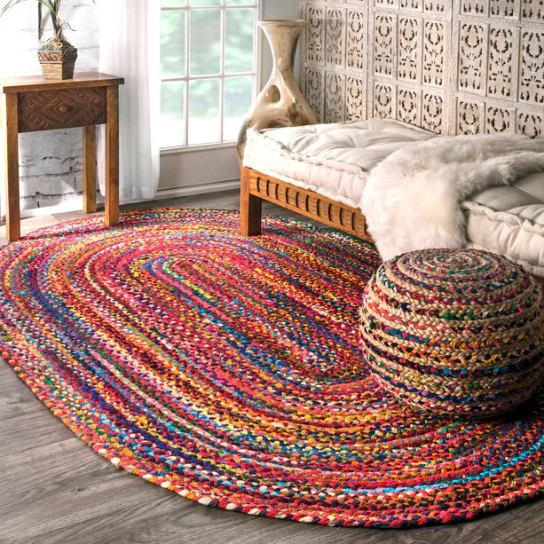 Hand Braided Tammara Area Rug, 4 x 6