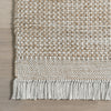 Catherine Solid Farmhouse Fringe Area Rug - 4' x 6' Beige