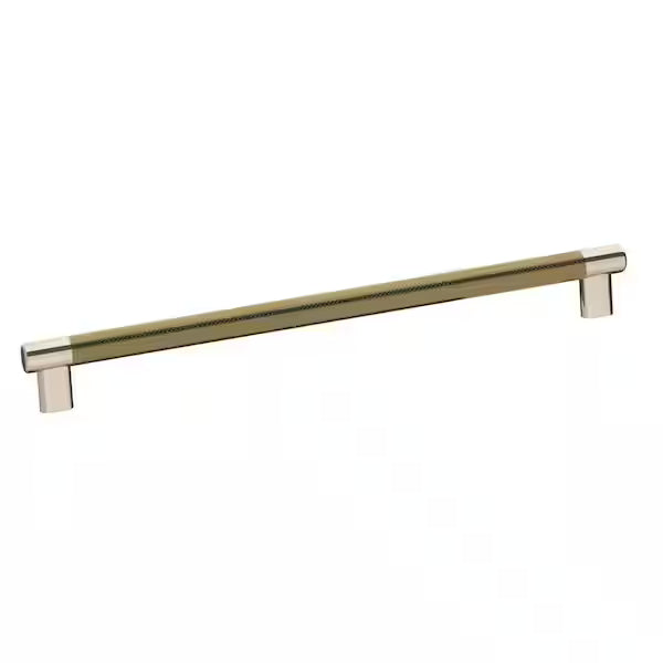 Esquire Modern Polished Nickel/Golden Champagne Bar Cabinet Pull