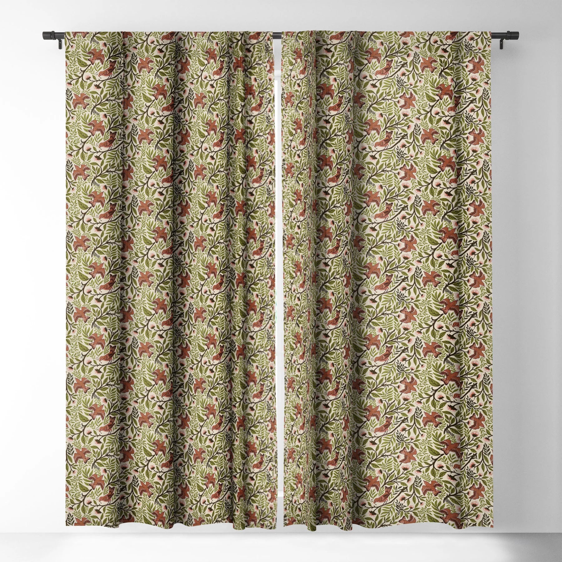 Blackout Window Curtain Secret Garden