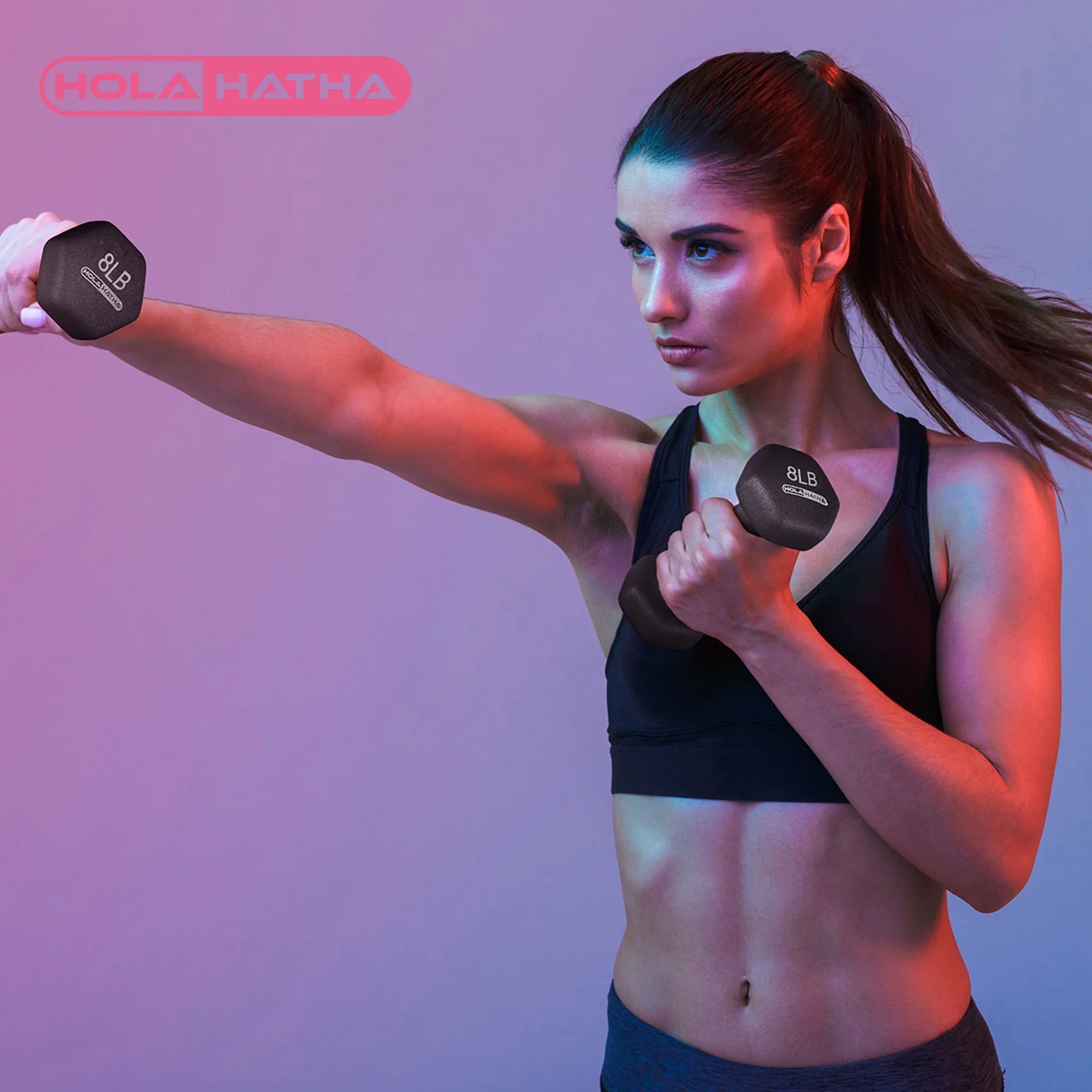 8 lb Dumbbell Hand Weight for Home Exercise