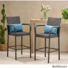 Stewart Outdoor Bar Stool, Set of 2, Brown
