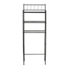 3-Tier Steel Over-The-Toilet Space Saver, Black