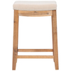 Transitional Upholstered Counter Stool with Nail-Head Trim