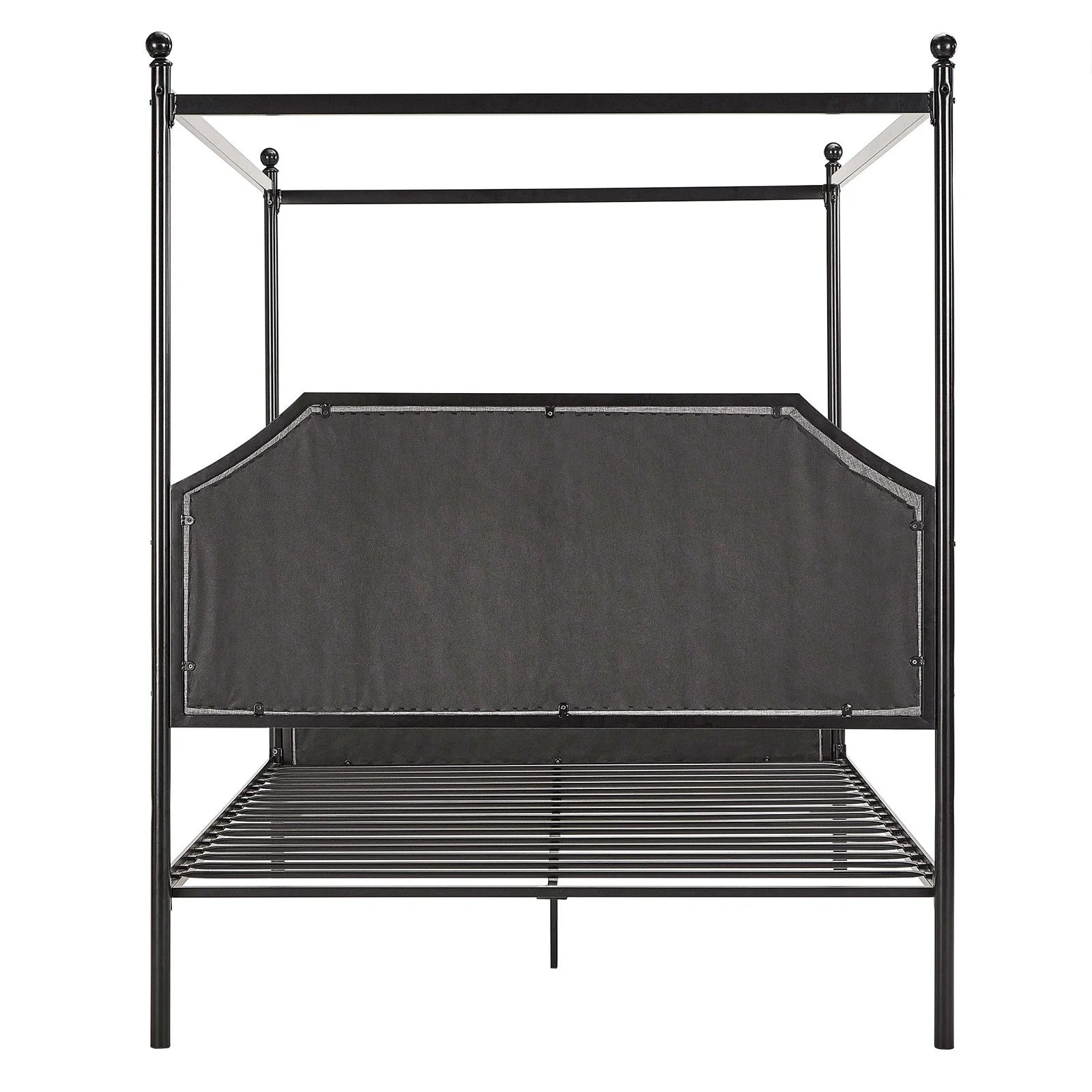Hazleton Black Metal Queen CANOPY BED ONLY
