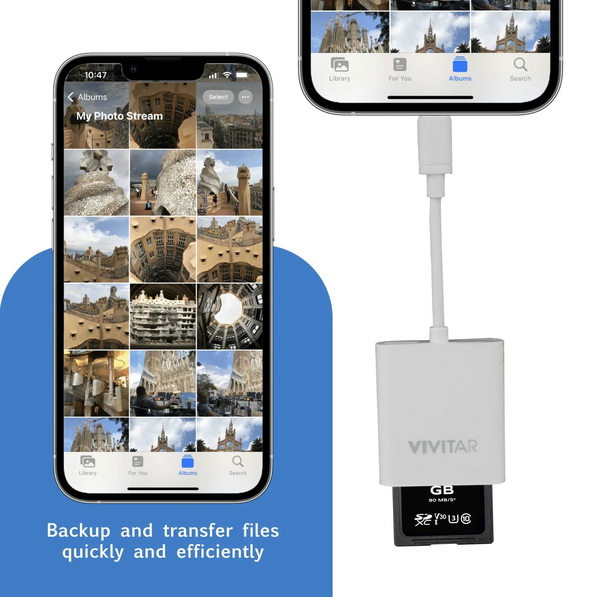 Mobile Micro SD Compact Flash Card Reader with USB Adapter for Memory Cards