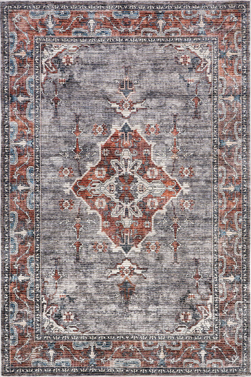 Wild Orchid Machine Washable Area Rug 2' 8" x 8'