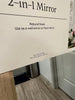 2-in-1 Wall or Floor Mirror- Unopened