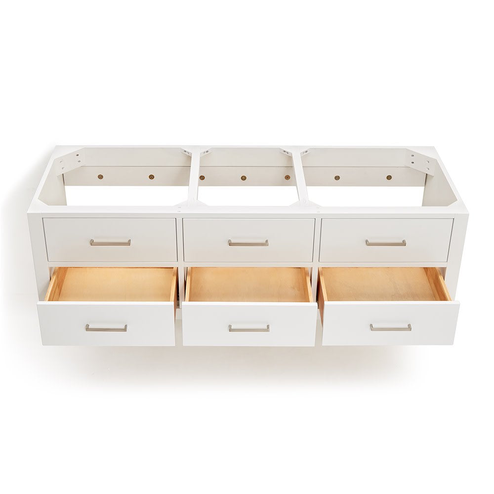 Hutton Double Wall Mounted Vanity Cabinet Only - Less Vanity Top