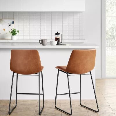 Bowden Faux Leather Counter Height Barstool