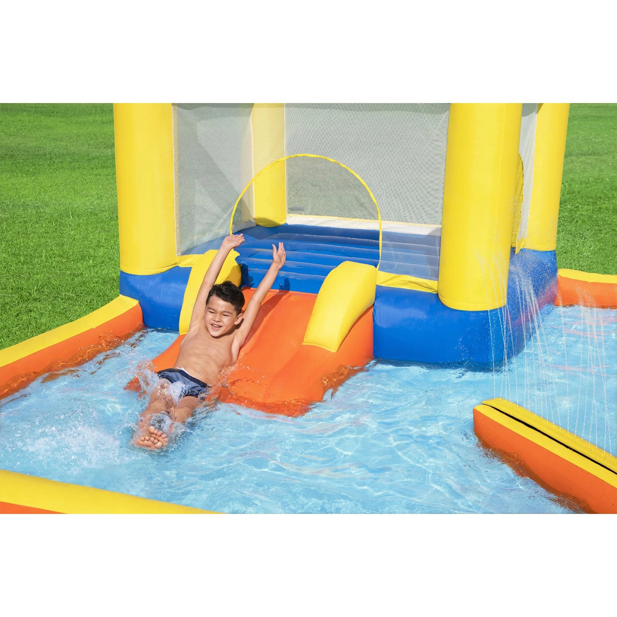 Beach Bounce House Kids Inflatable Water Park w/ Air Blower