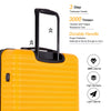 1 Piece Hardside Luggage Hardshell Lightweight Suitcase with TSA Lock Spinner Wheels (Orange)