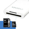 Mobile Micro SD Compact Flash Card Reader with USB Adapter for Memory Cards