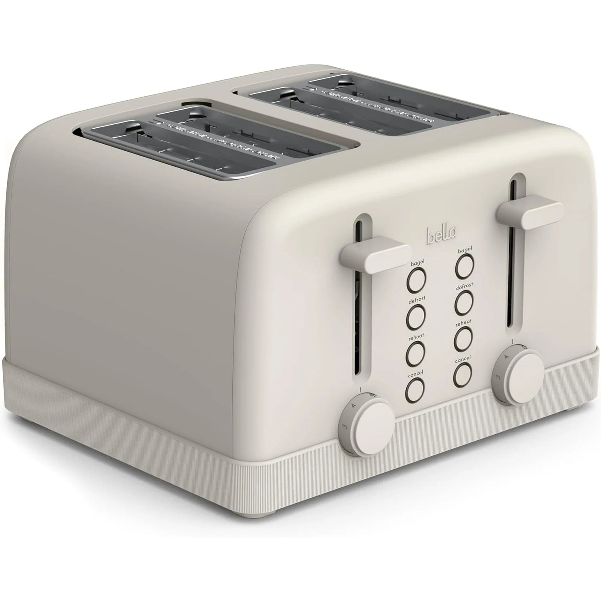 bella 4 Slice Toaster, 6 Setting Shade Control w Reheat