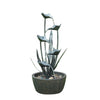 Metal Plant Fountain With 5 Leaves