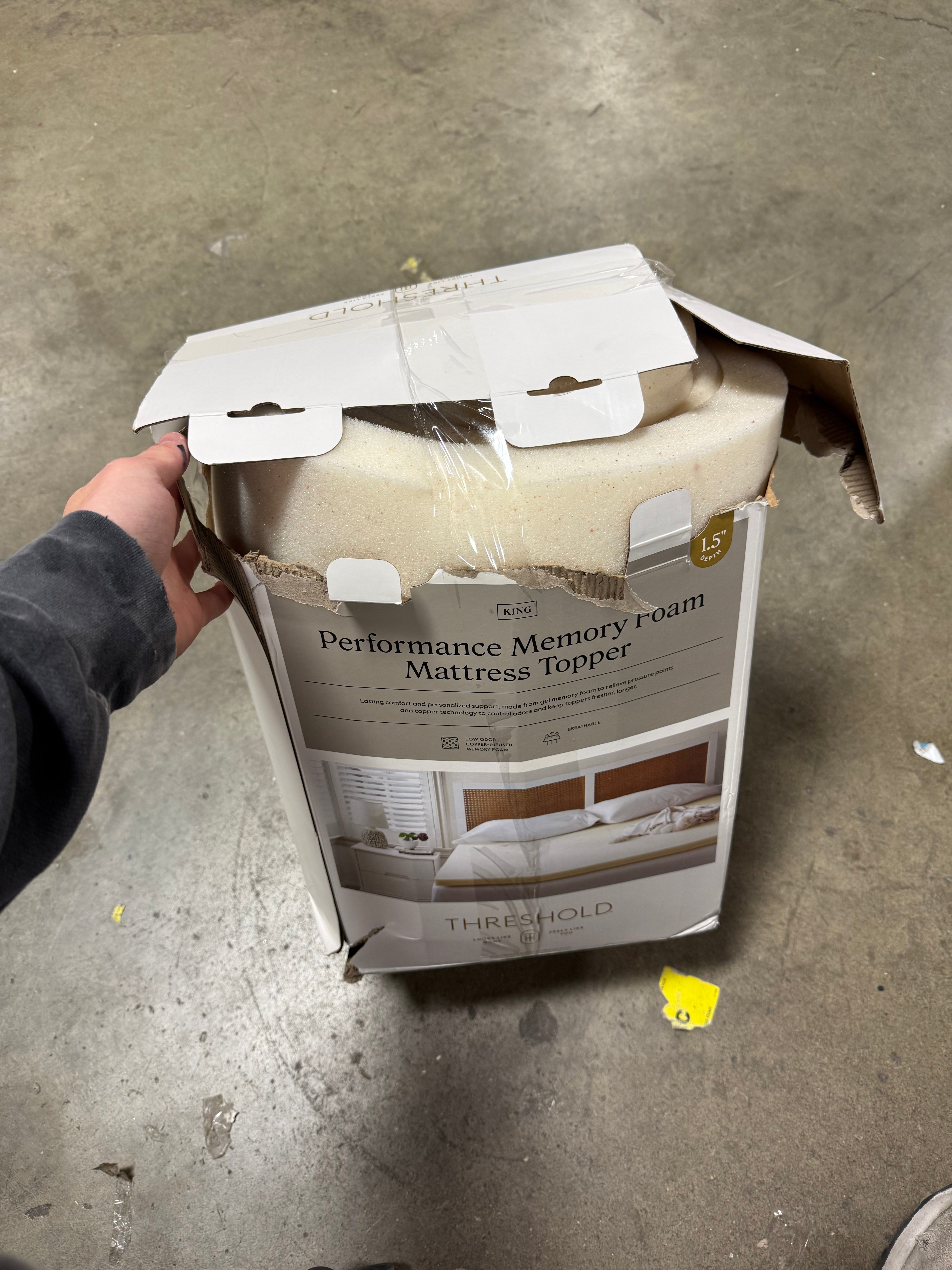 Performance Memory Foam Mattress Topper King