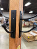 Wood Coat Rack with Metal Hooks - Brown/Black - Freestanding, 8 Hooks, No Assembly Required