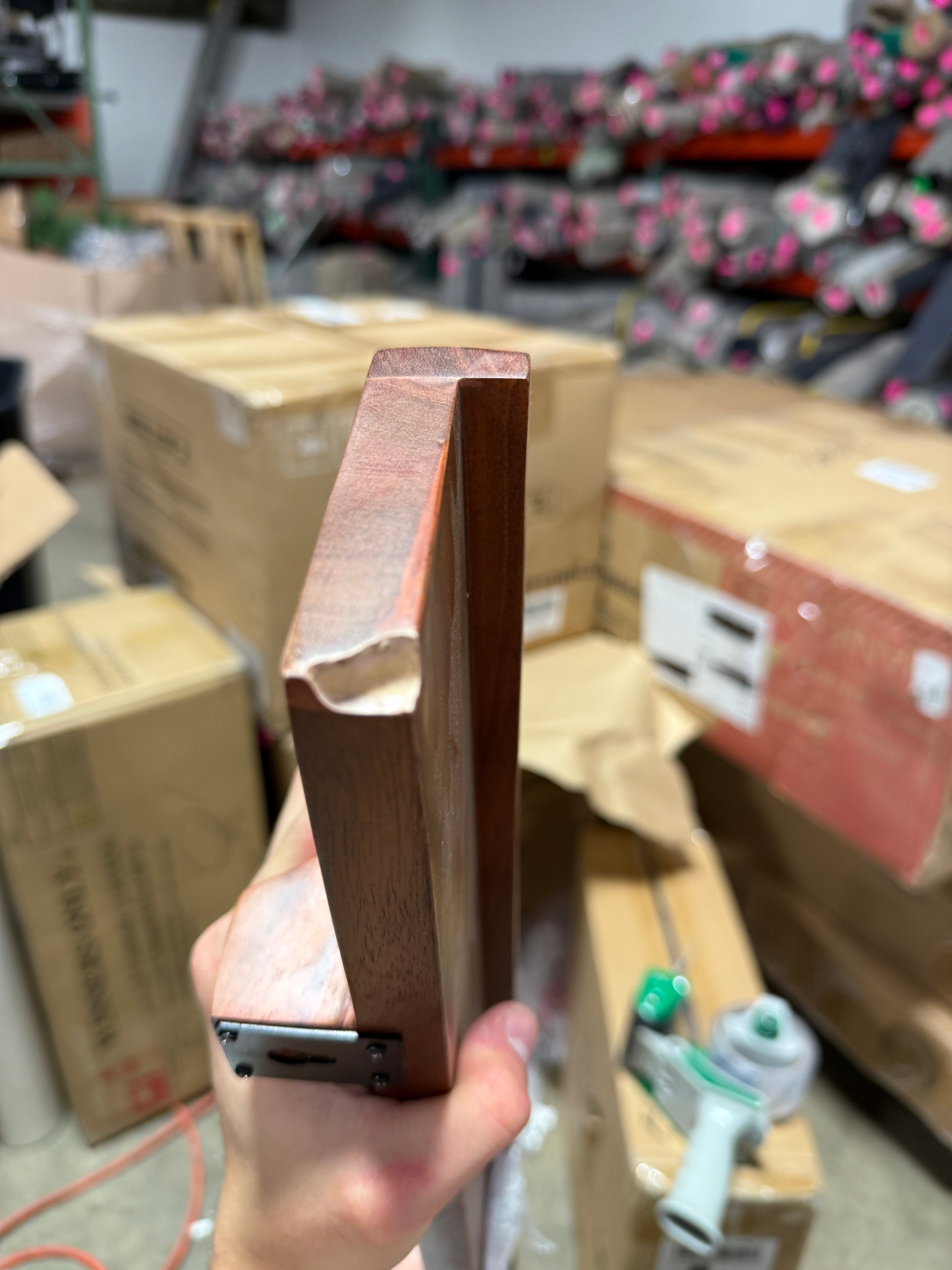 Wood Mantel Shelf Brown Floating Wall Storage, Hanging Display