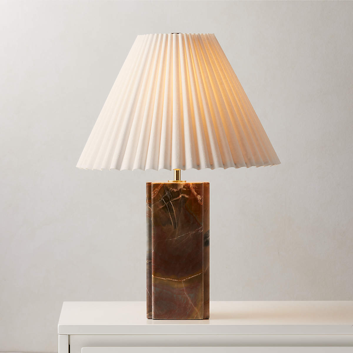 BIANCA RED MARBLE TABLE LAMP