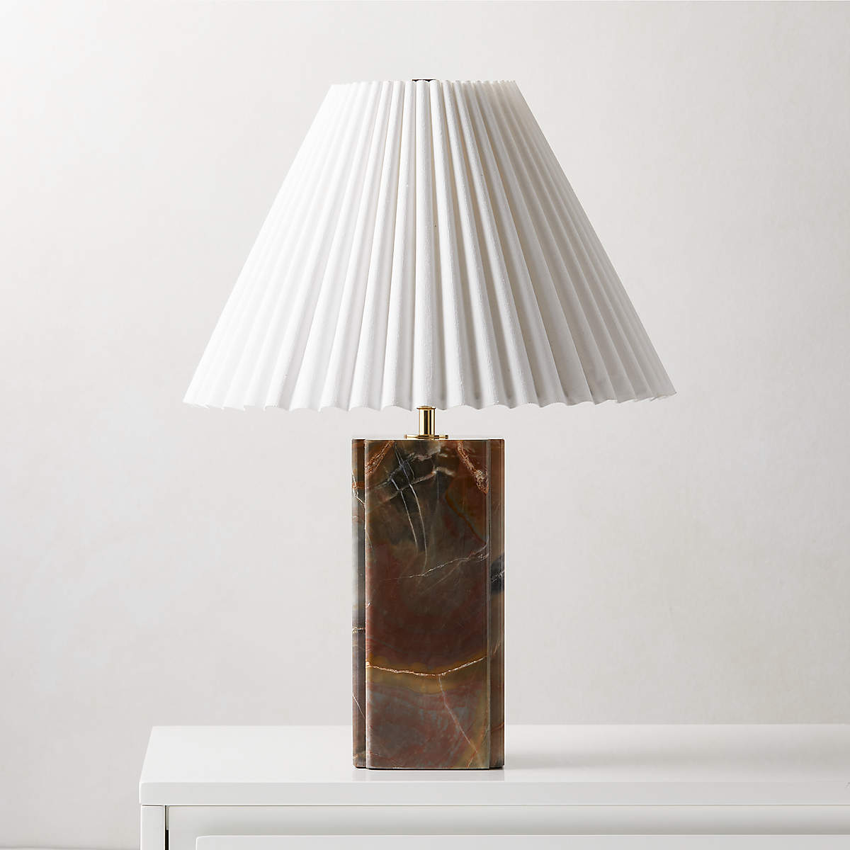 BIANCA RED MARBLE TABLE LAMP