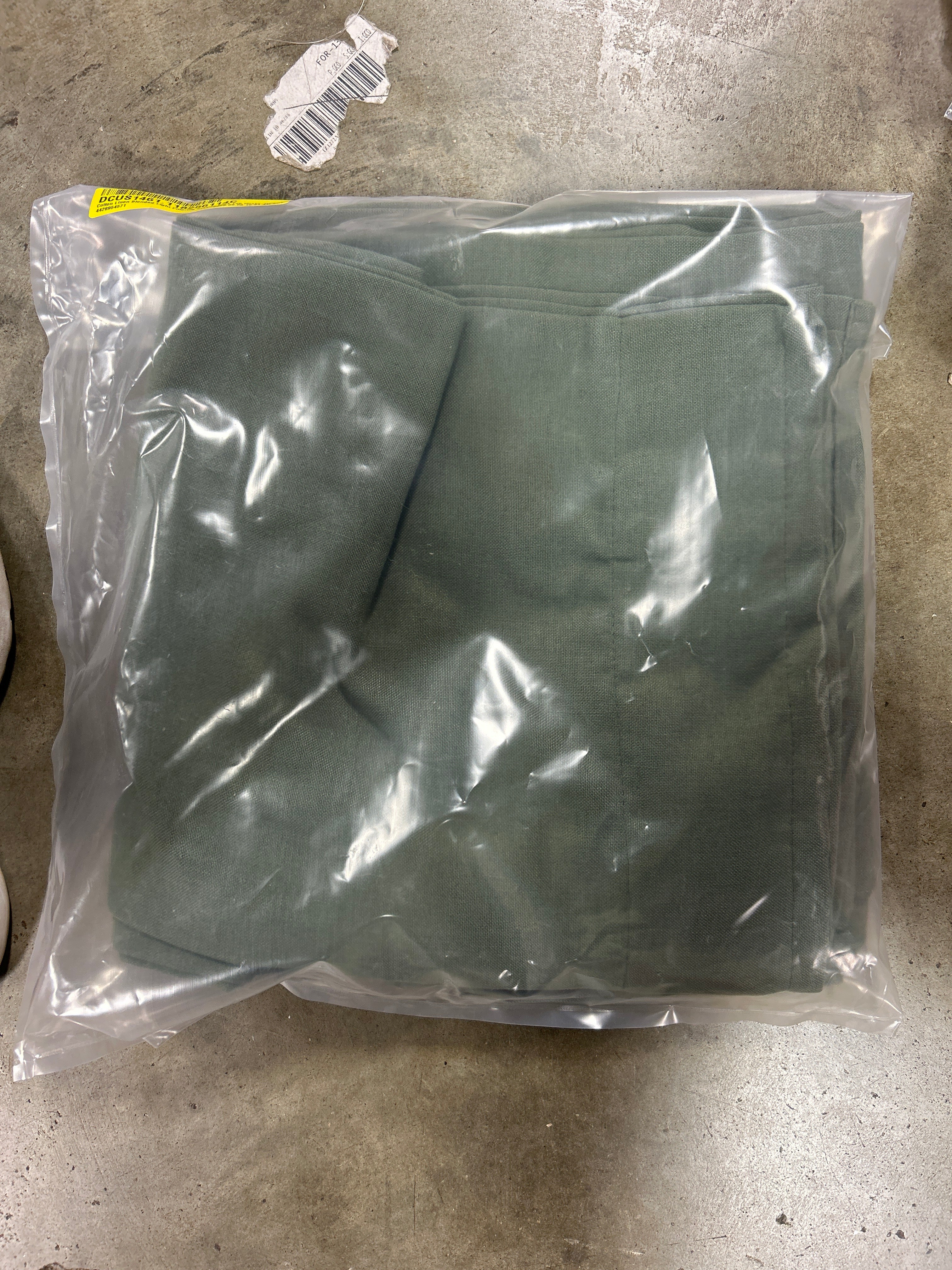 Cotton Linen Blended Light Filtering Curtain Set of 2