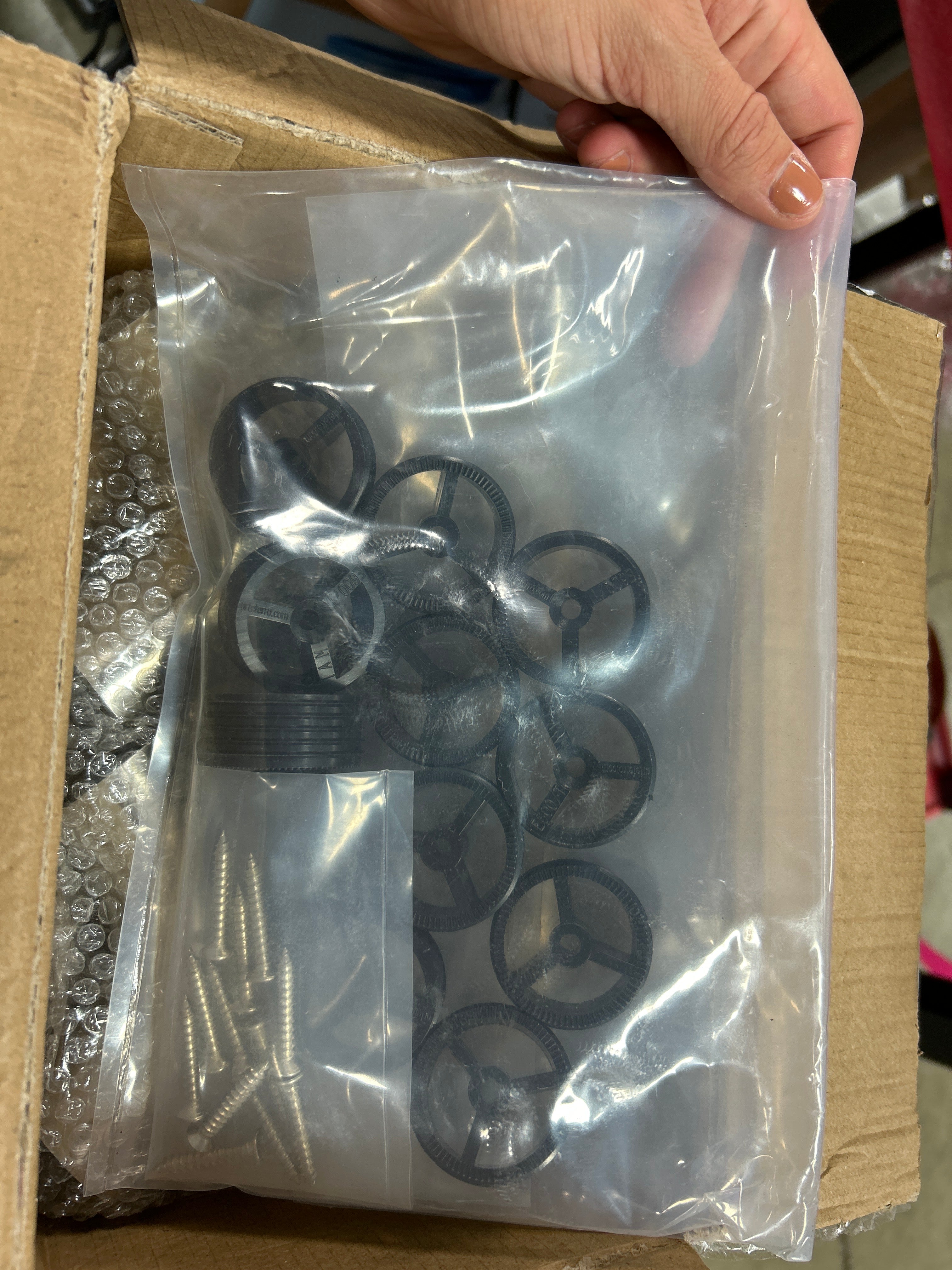 Wood Inox Stainless Steel Rounded 90-Degree Handrail Connector - Set of 6