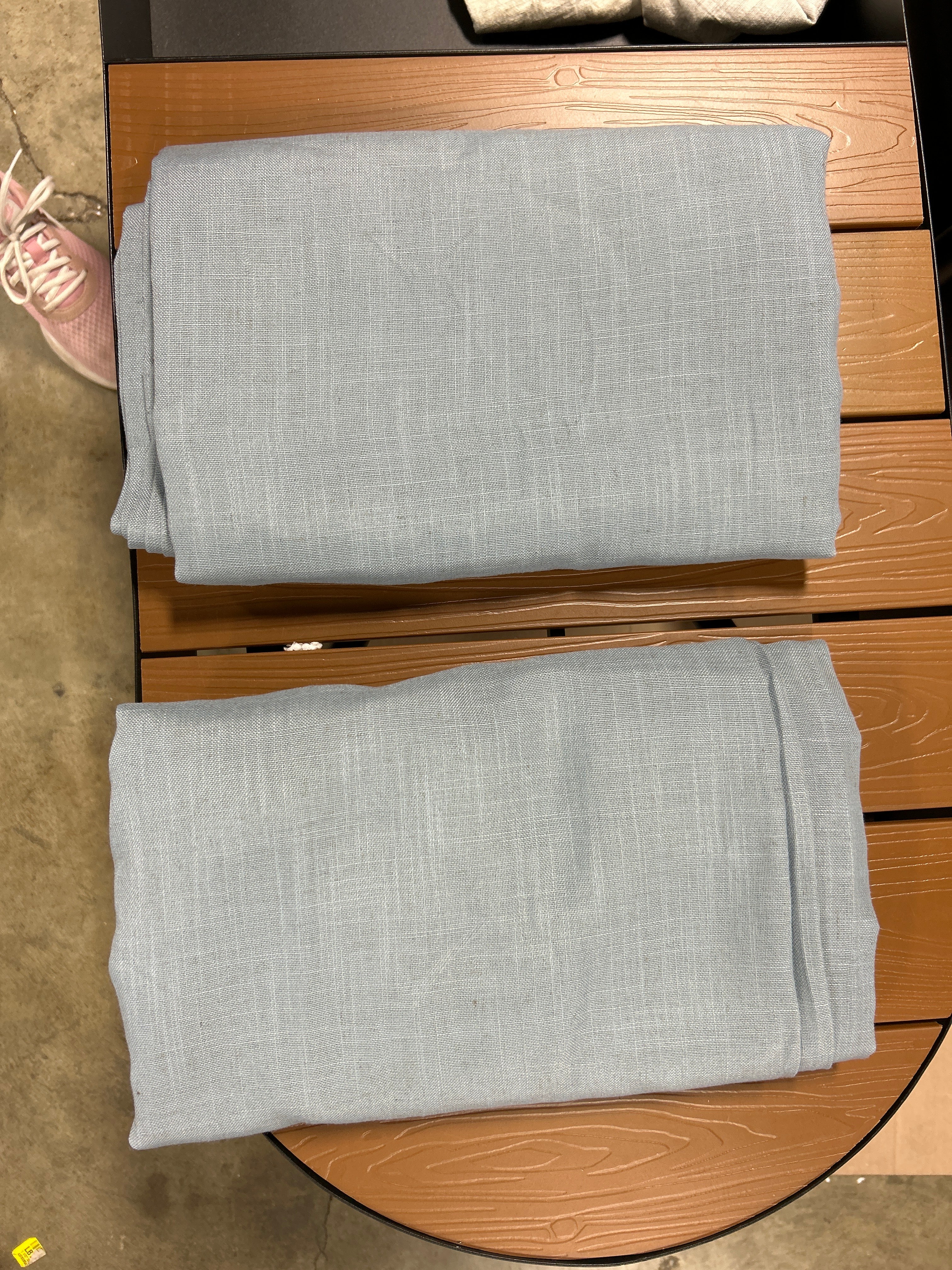 Toyoko Linen Blended Semi-Sheer Back Tab Curtain Pair (Set of 2)