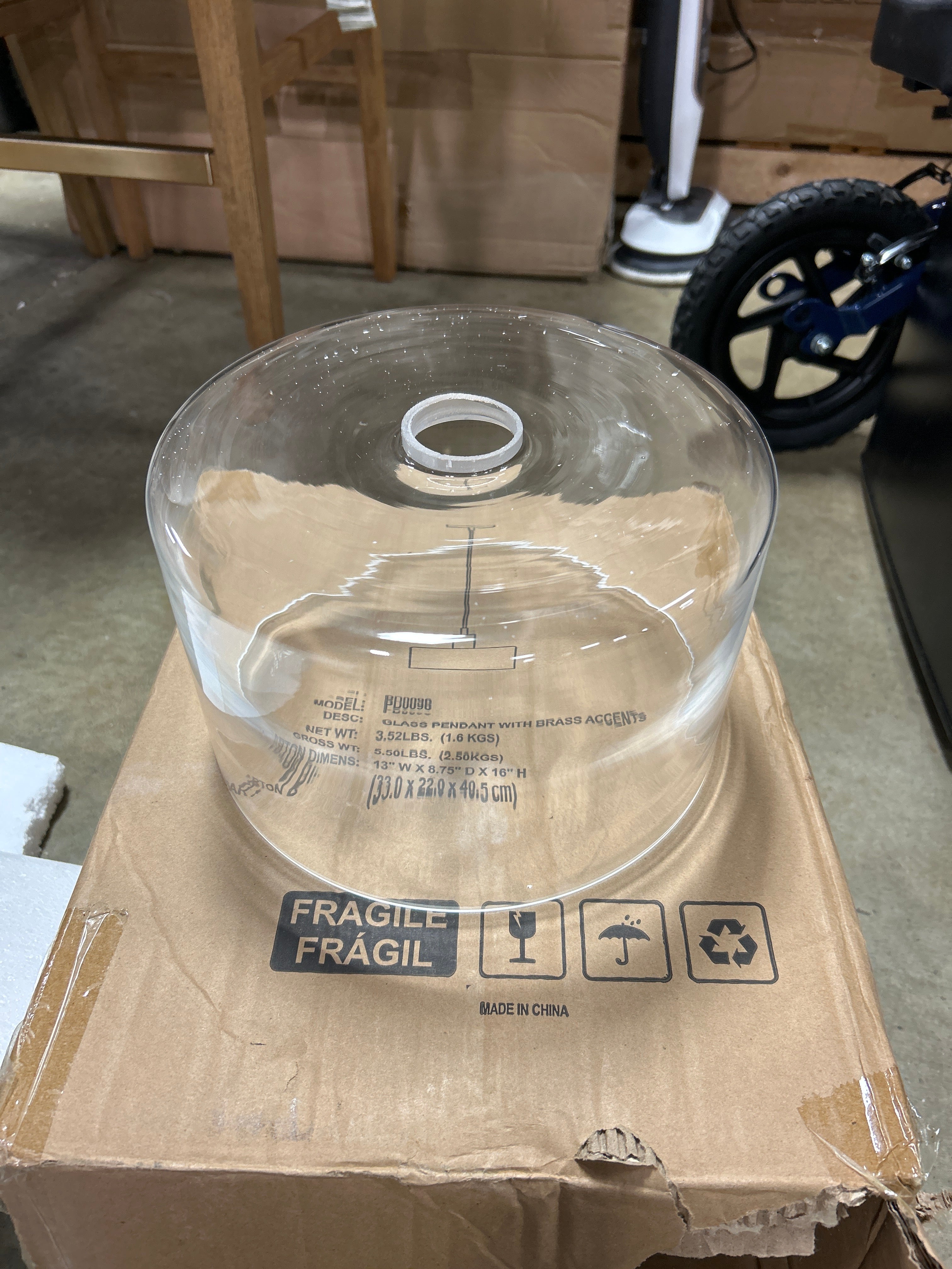 Pendant with Glass Shade