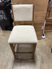 Counter Bar Stool, Solid Wood Modern Kitchen Stools with Cushion