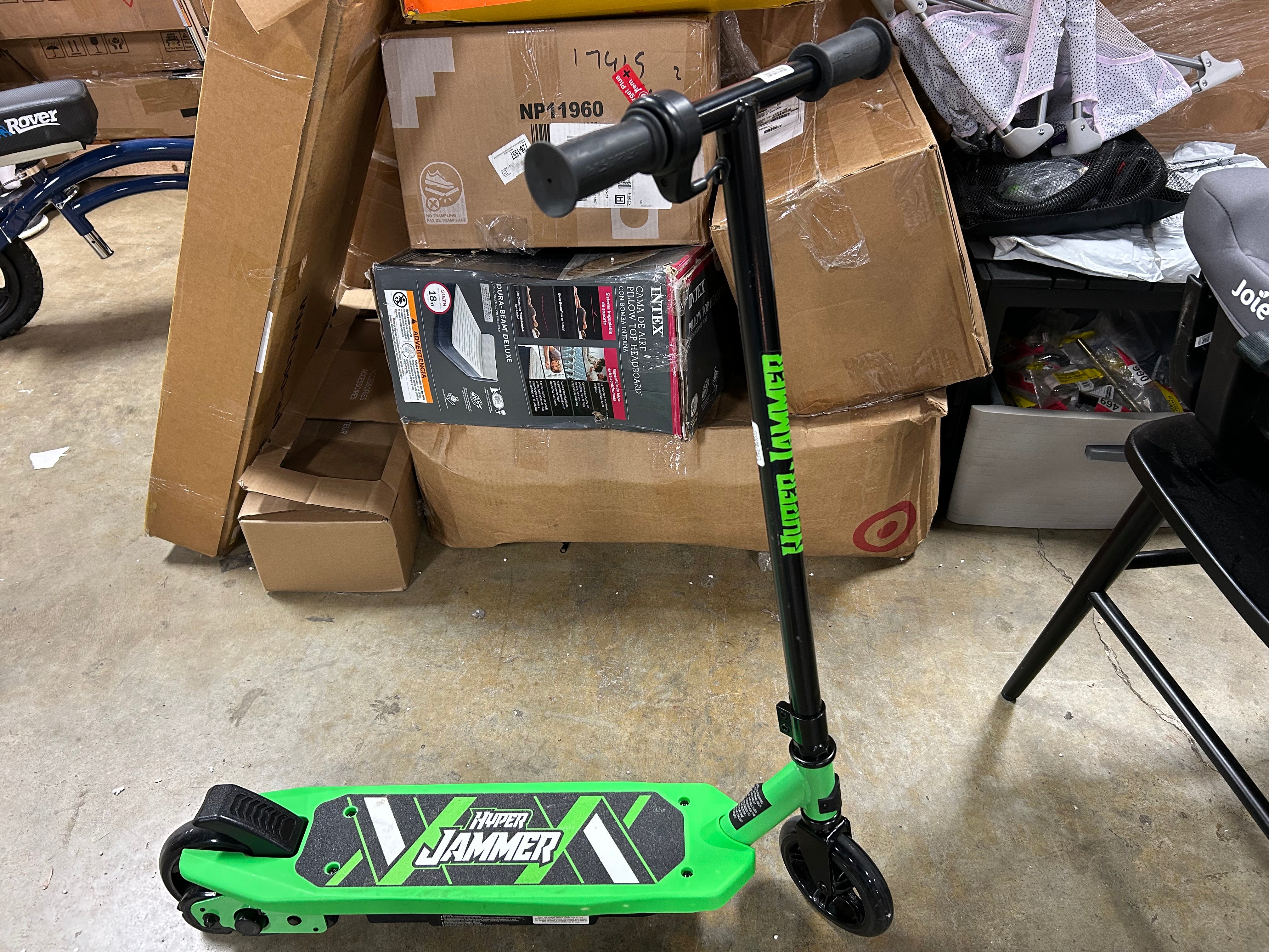 Jammer Kids Electric Scooter Battery Powered Scooter - Green