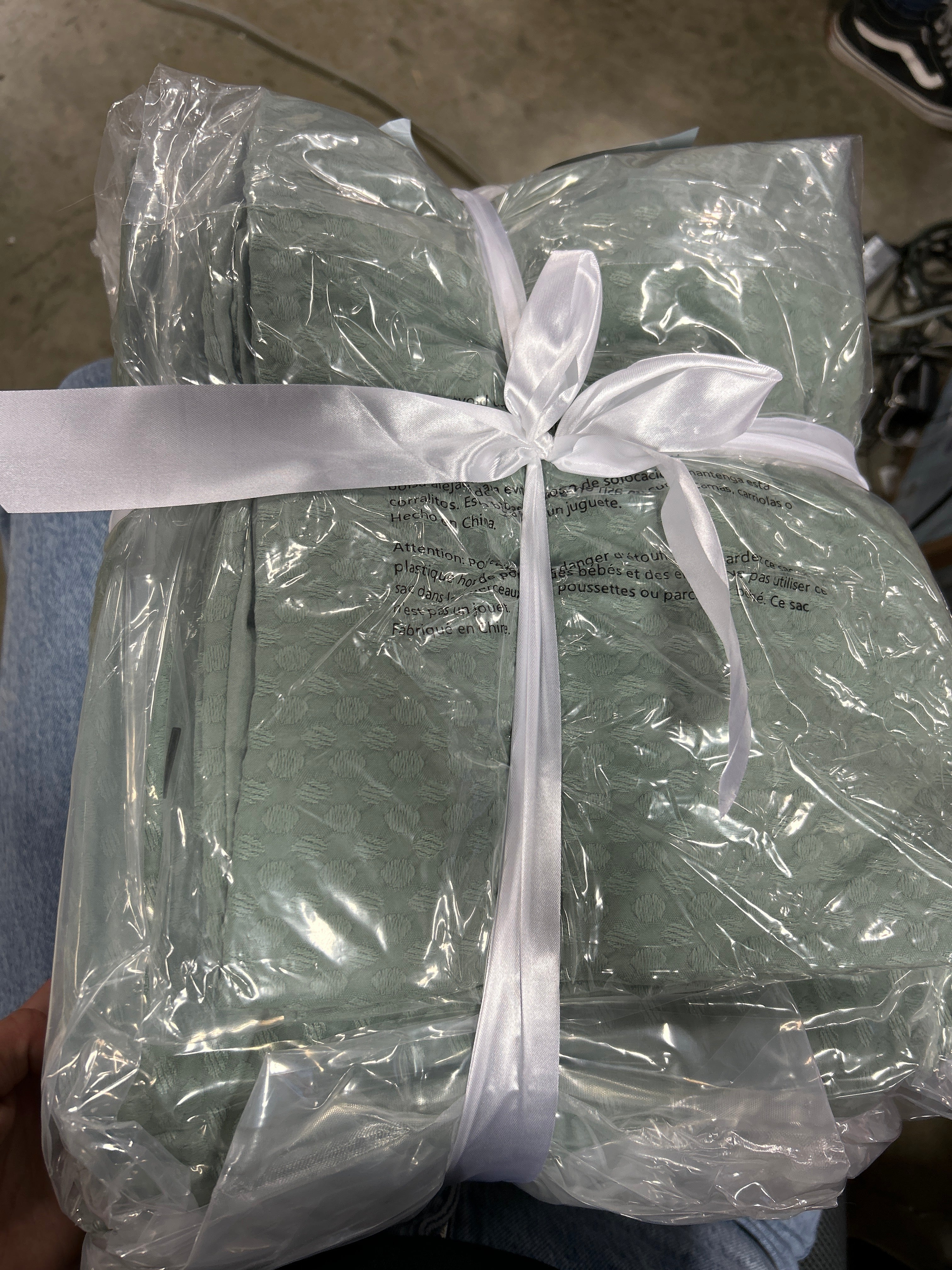 Bedsure Waffle Comforter Set - King