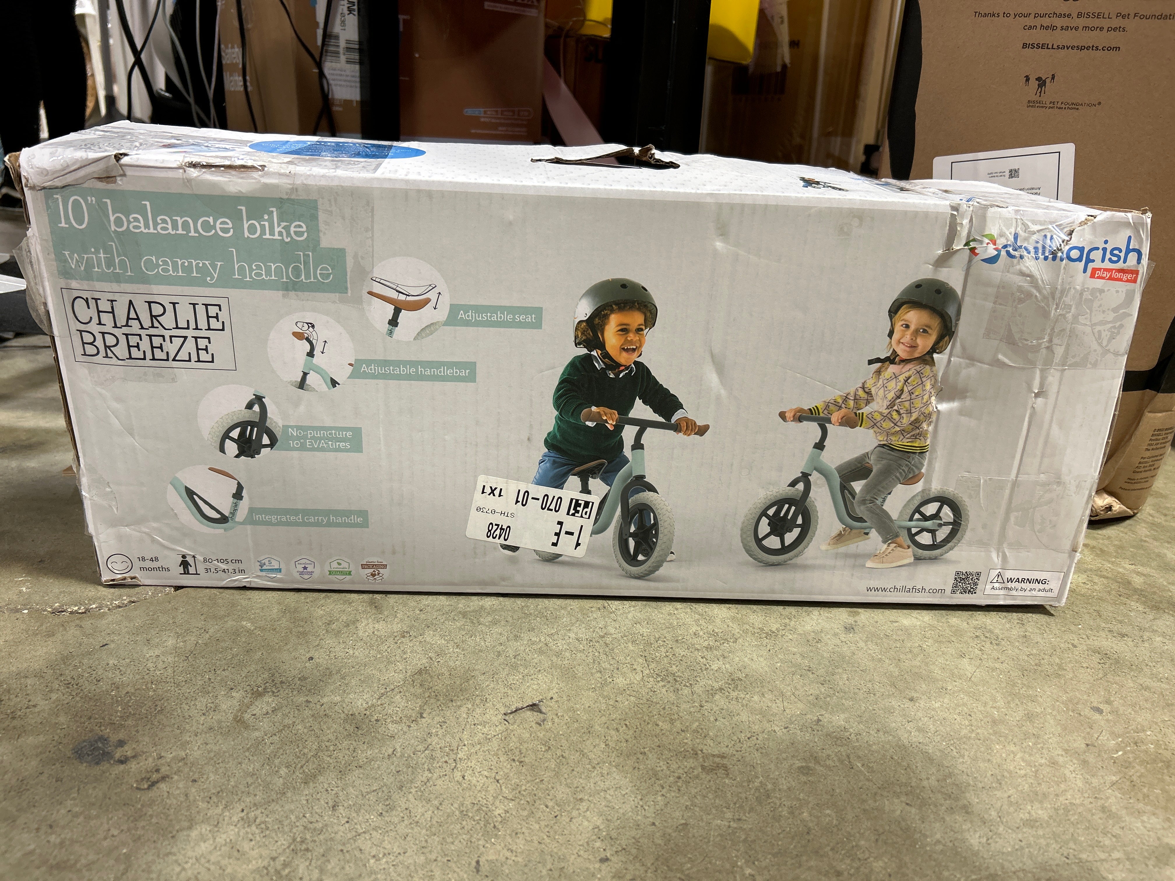Charlie Breeze Kids' Balance Bike - Mint Green