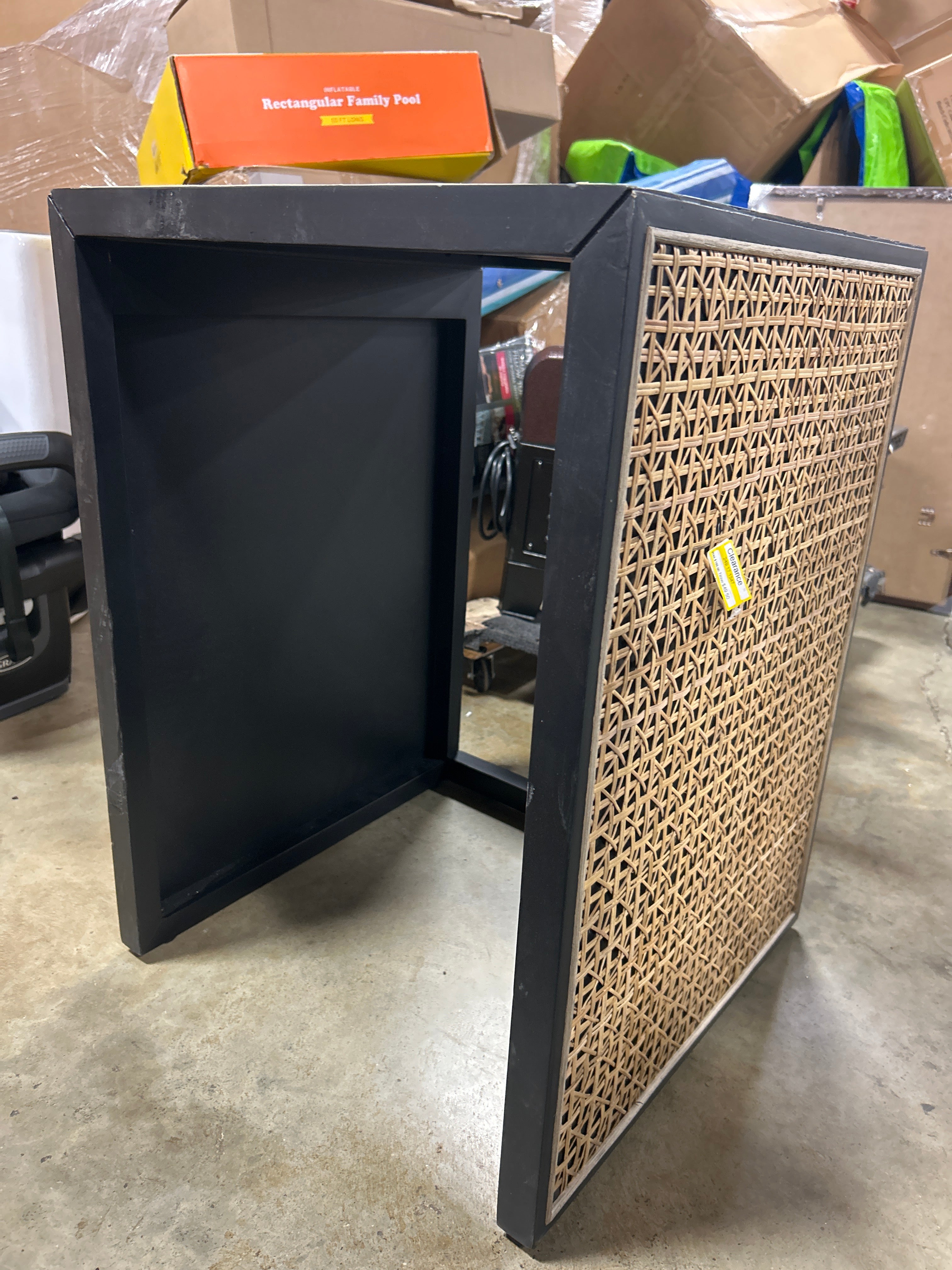 Nesting Accent Table Black/Natural 1-Piece